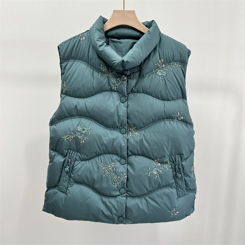 郭贵人奶奶装冬季保暖羽绒马甲