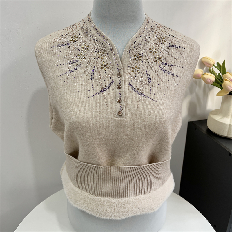 郭贵人奶奶装加绒加厚保暖毛衣