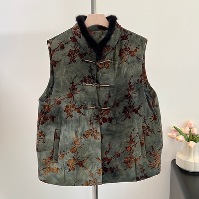 老年人奶奶羽绒服马甲背心保暖