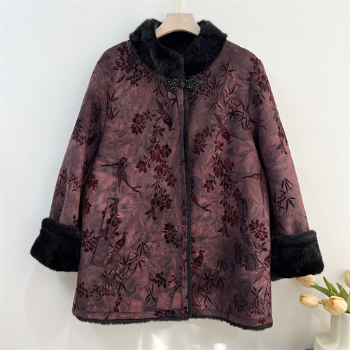 郭贵人老年人冬装外套奶奶棉衣服