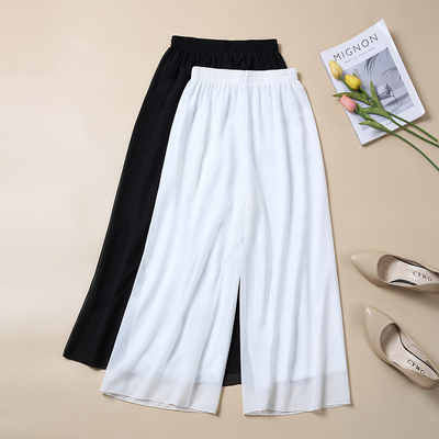 胖妈妈夏季新款休闲裤子阔腿裤
