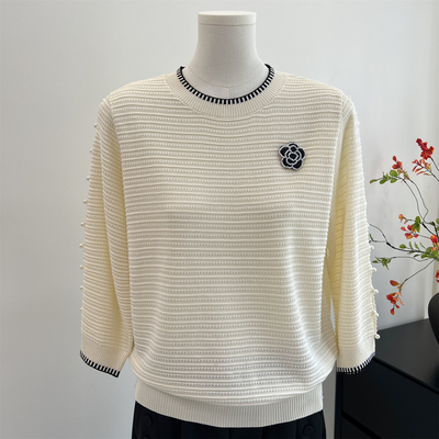 时尚妈妈秋装洋气长袖针织小衫