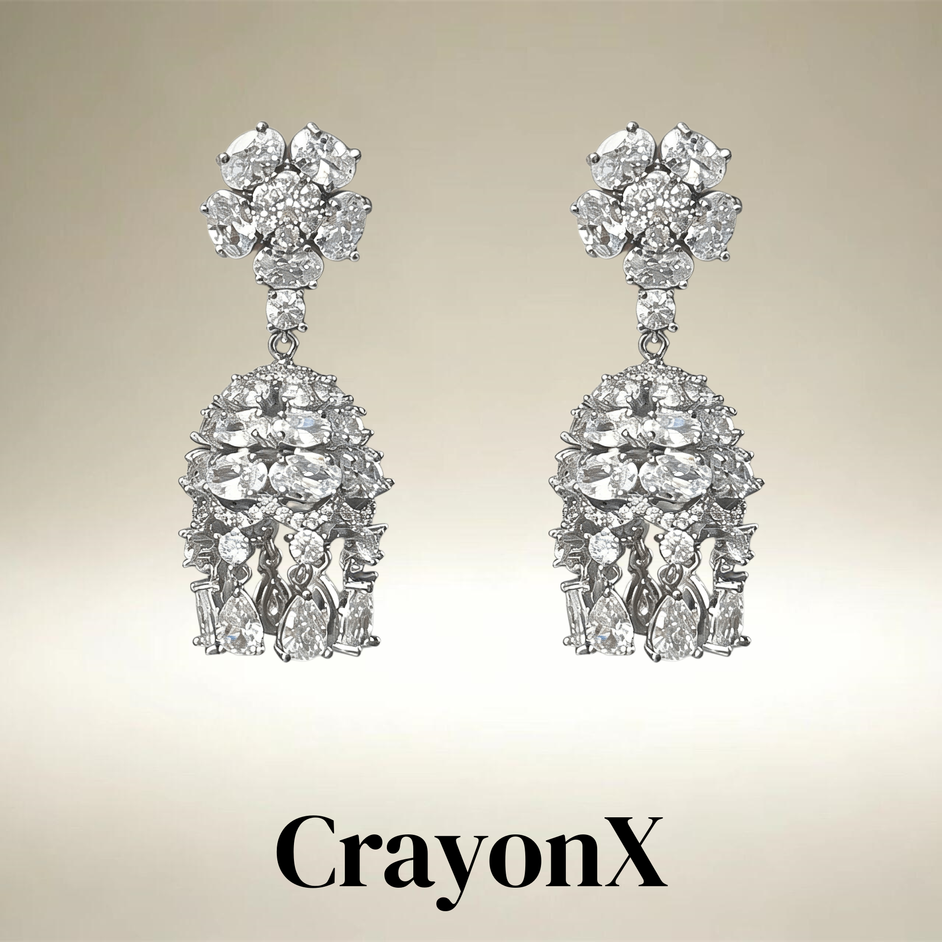 CrayonX设计师立体鸟笼流苏耳坠