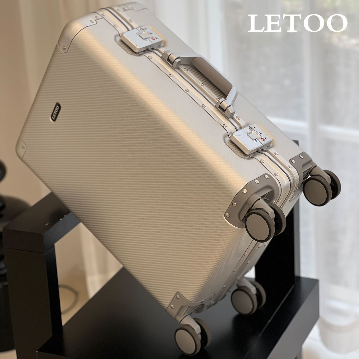 LETOO全铝镁合金行李箱女铝框26寸托运旅行箱20寸登机拉杆箱子男