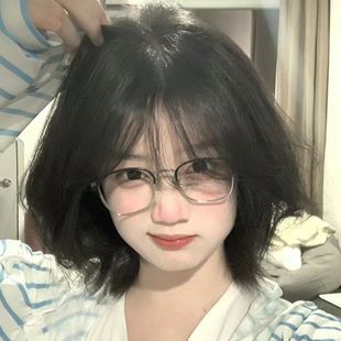 半框近视眼镜女ins高颜值素颜神器防蓝光平光镜斯文败类男学生潮