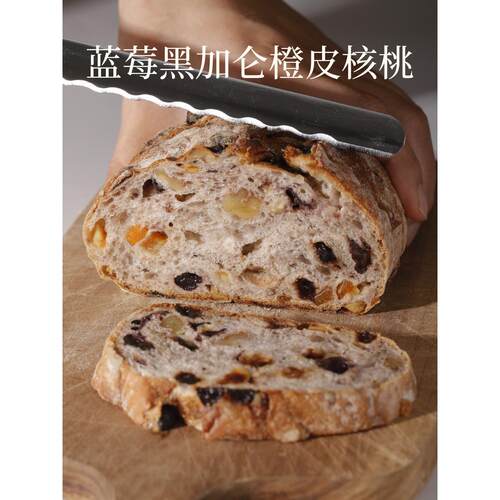新品蓝莓母核桃黑加仑橙皮丁天早然酵微软欧包主PNI食酸餐手作面
