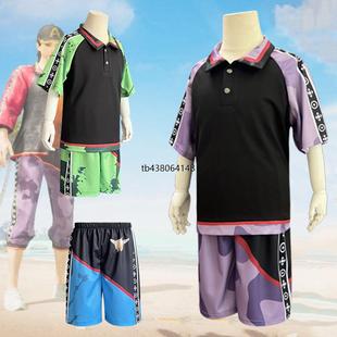 佐喜娜六一儿童表演服儿童演出服cosplay服S1身法裤COS服吃鸡套装