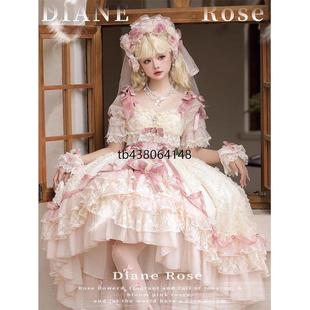 黛安蔷薇Lolita短款连衣裙礼服花嫁lo裙生日礼服公主裙