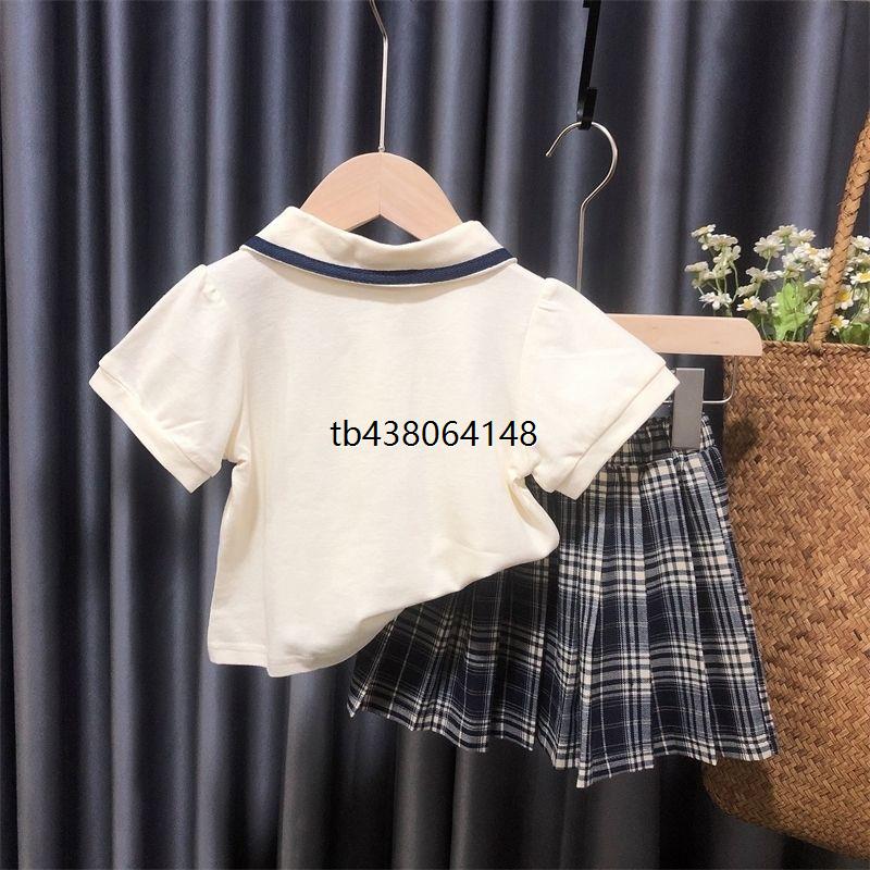 女童套装裙时髦洋气小学生jk制服两件套儿童女宝宝夏装学院风女孩