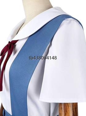 雾蓝EVA新世纪福音战士绫波丽cos明日香少女学院套装cosplayc服
