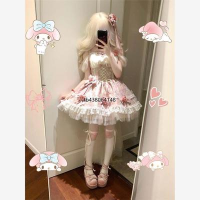 少女花园粉蓝提花面料春