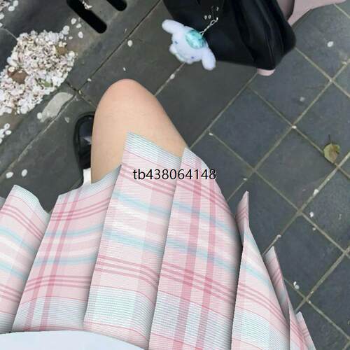 艾美物语【甜落樱)原创正版jk格裙日系格学院风百褶裙制服短裙女