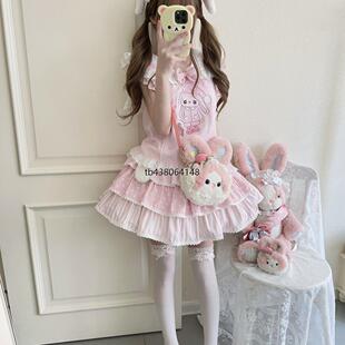 [女儿服] 棉花糖原创设计甜美可爱兔兔软妹服装两件套