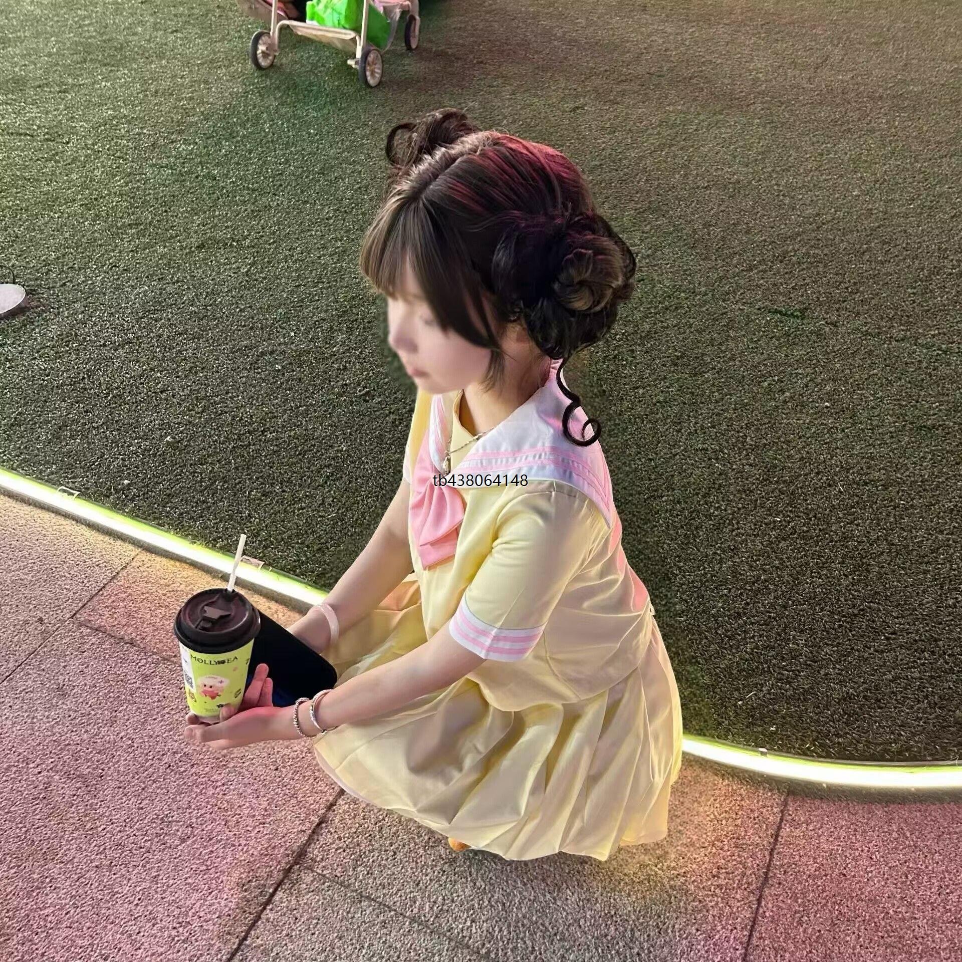 原创新款软妹萌小个子中间服水手服学院风制服日系套装JK套裙女