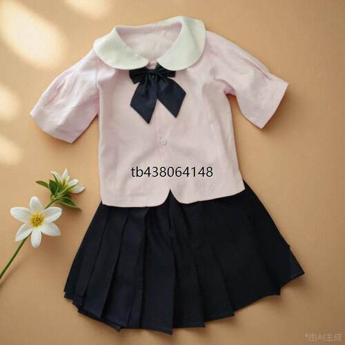 夏季jk制服学院风中大童儿童衬衫上衣百褶裙两件套新款洋气套装