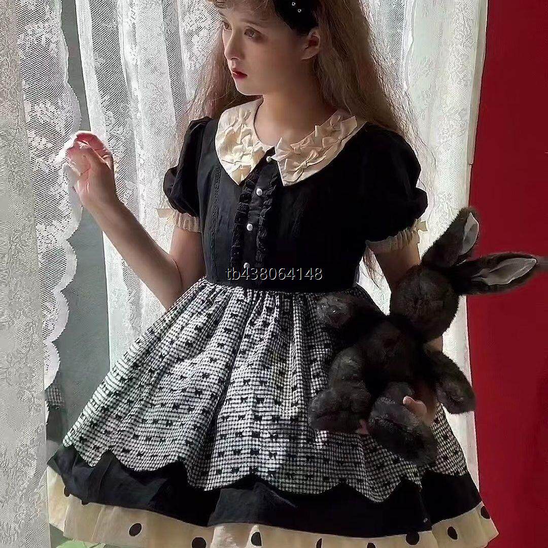 洛丽塔波点公主裙【珍妮的下午茶2.0 OP】&mdash;Lolita纯棉doll感早夏
