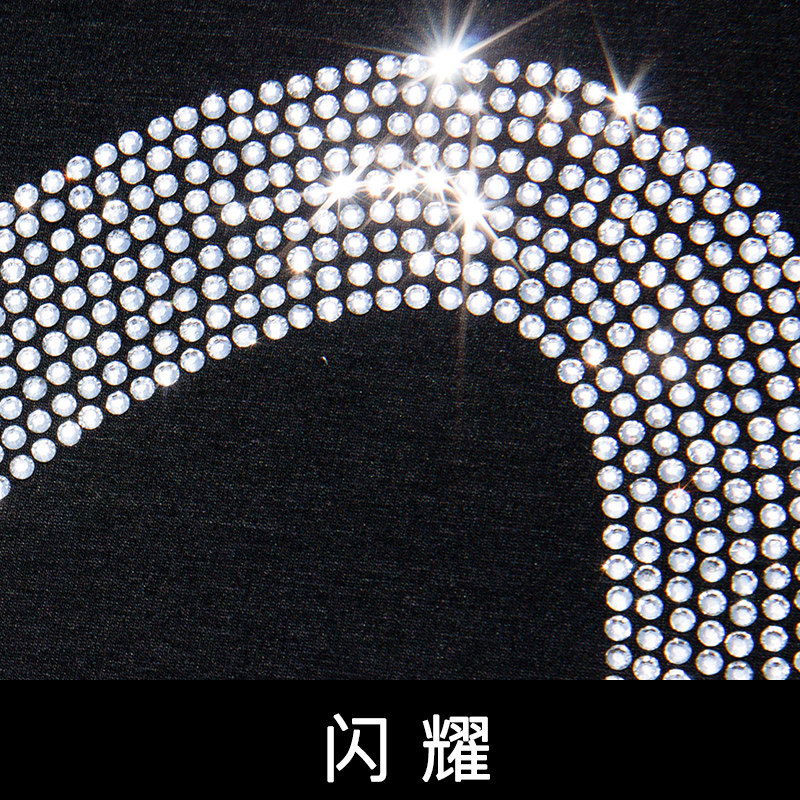 2025夏烫钻T恤镭射男士大码胖打底衫亮片潮短袖QT4066-1-A936-P50,男装T恤,电商A227B（原钱塘4066-1）