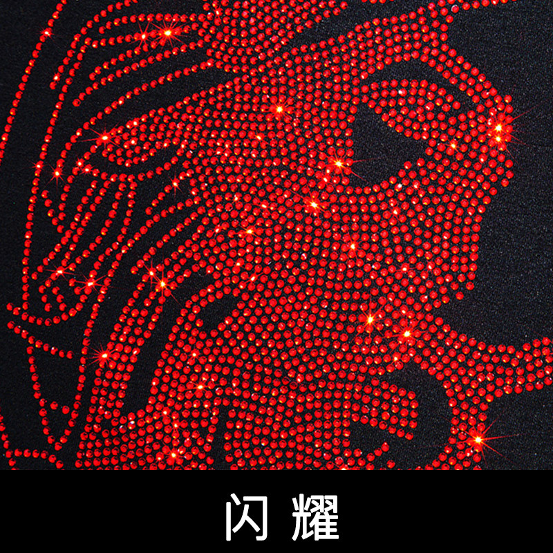 2025夏烫钻T恤镭射男士大码胖打底衫亮片潮短袖QT4066-1-A968-P45,男装T恤,电商A227B（原钱塘4066-1）
