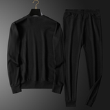 22秋春季套装套头长裤休闲圆领长袖大码简欧QT4066-1-TA8904-P105，男装休闲套装，电商A227B（原钱塘4066-1）