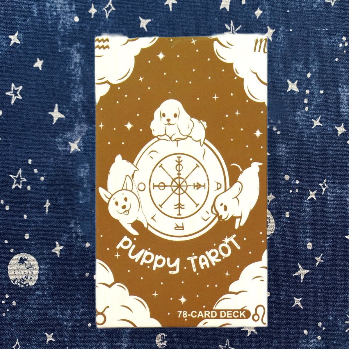 塔罗牌塔luo牌taro小奶狗卡牌黑白风可爱狗Puppy Tatot韦特桌游