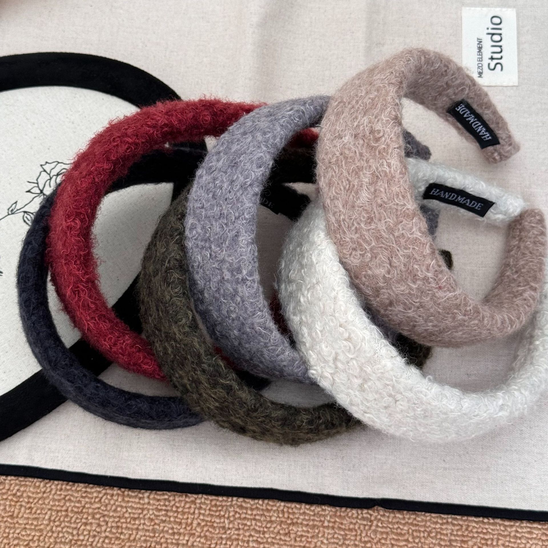 显白雾霾蓝～卷毛海绵宽版发箍秋冬发饰韩系博主同款少女简约头饰