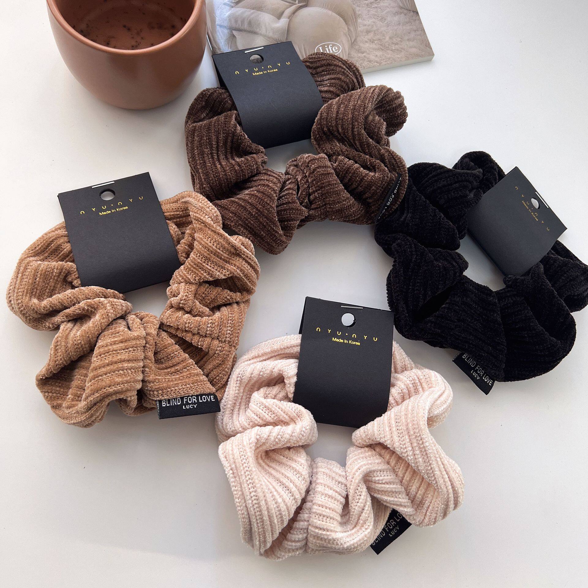 猪大肠发圈2021年新款简约女韩国高级感秋冬肥肠橡皮筋大肠圈头绳