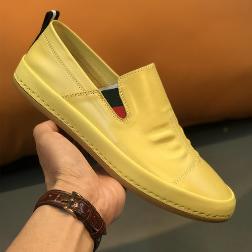 青春潮流乐福鞋头层牛皮