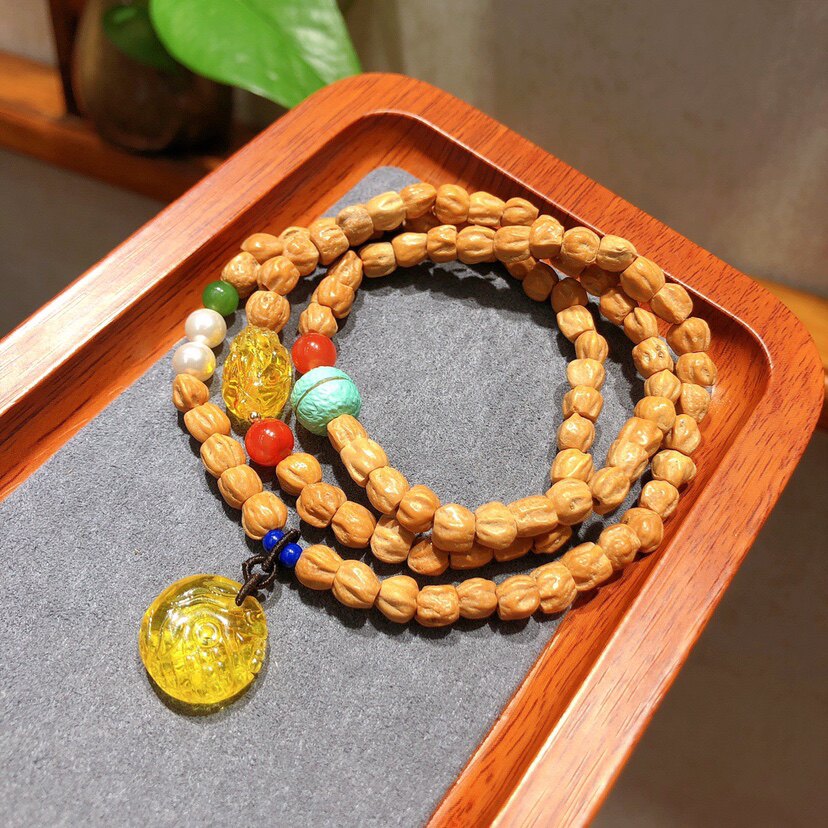 天然百香籽手链小众原创设计民族风情侣款送老婆闺蜜礼物新品