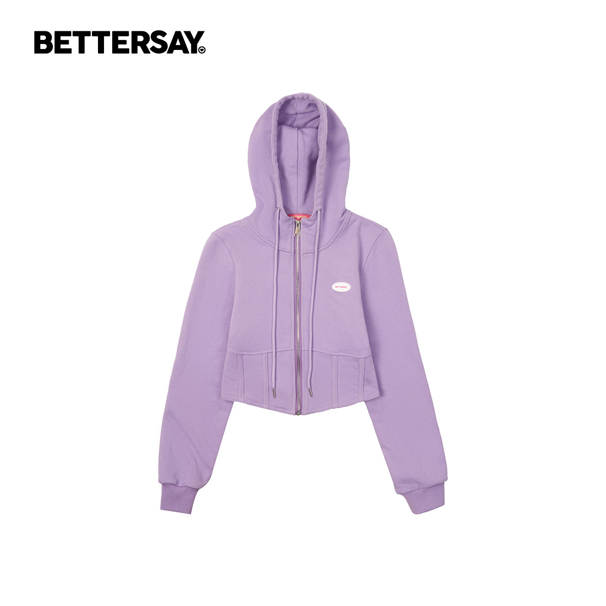 BETTERSAY 辣妹拉链连卫衣/绒衫