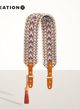 万兀creation 见月明咖杯杯 编织背带流苏配饰