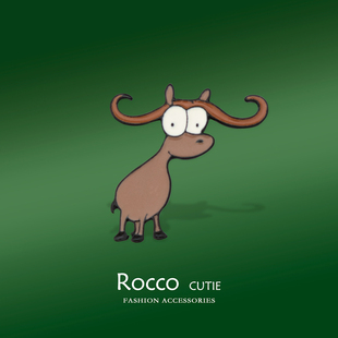 卡通长角牛金属徽章设计感精致可爱日系装饰学生包包衣服别针配饰