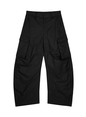 TWOROSES秋季女装工装风香蕉裤宽松大口袋休闲长裤防泼水高档裤