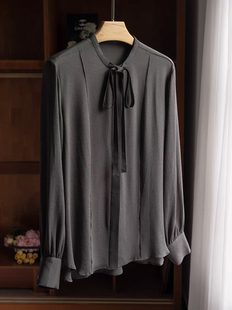 鬼绉醋酸双皱衬衫 深圳南油 国货之光 之 女 到手和图里一样美