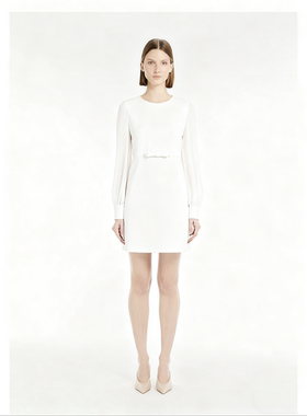 TWOROSES2025女装短款精致收腰连衣裙醋酸重磅！