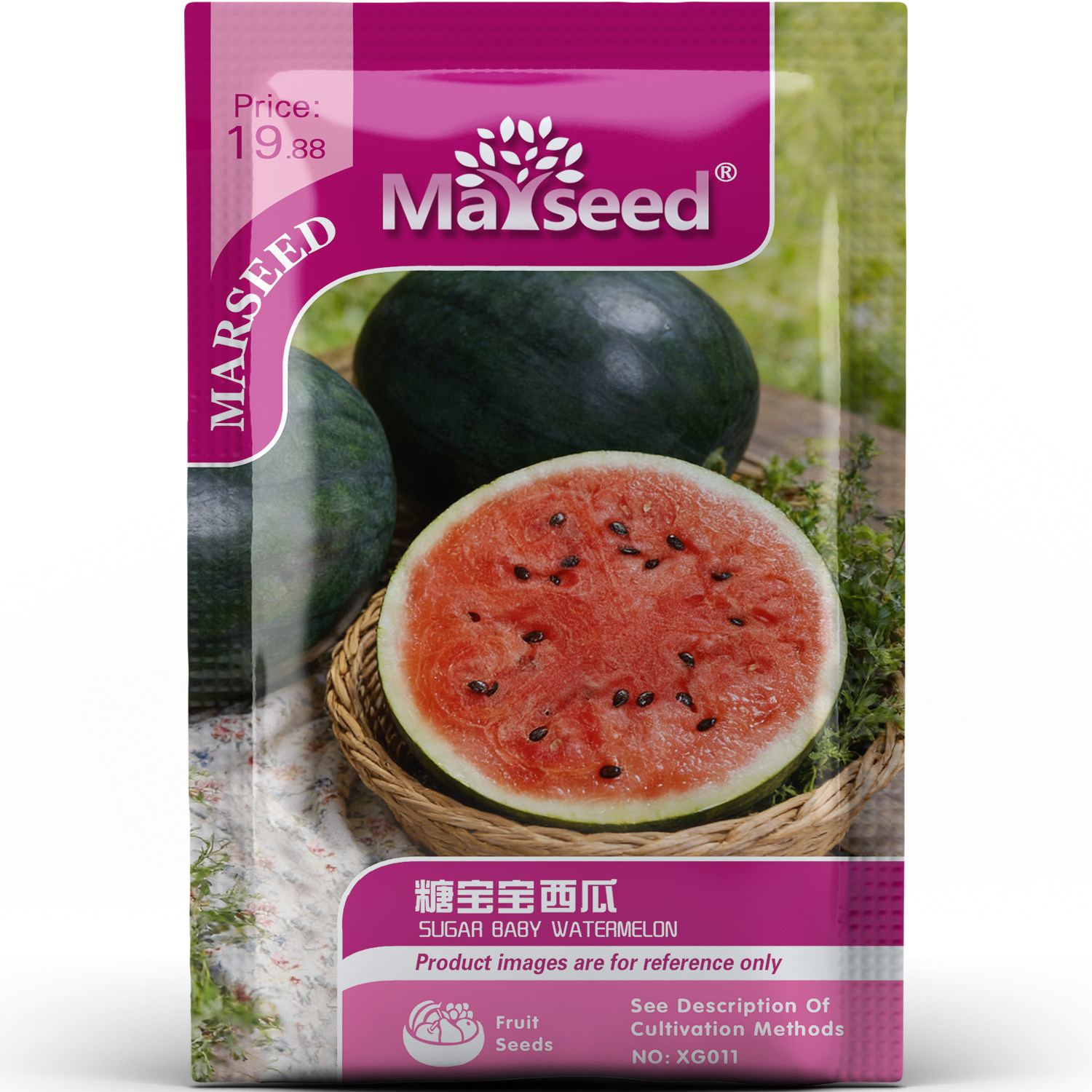 盆栽优选小巧高产糖宝宝西瓜口感美味好蔬果阳台庭院种子种苗A222