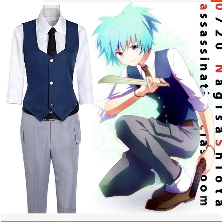 甜哒哒动漫暗杀教室cos服潮田渚服装cosplay服饰
