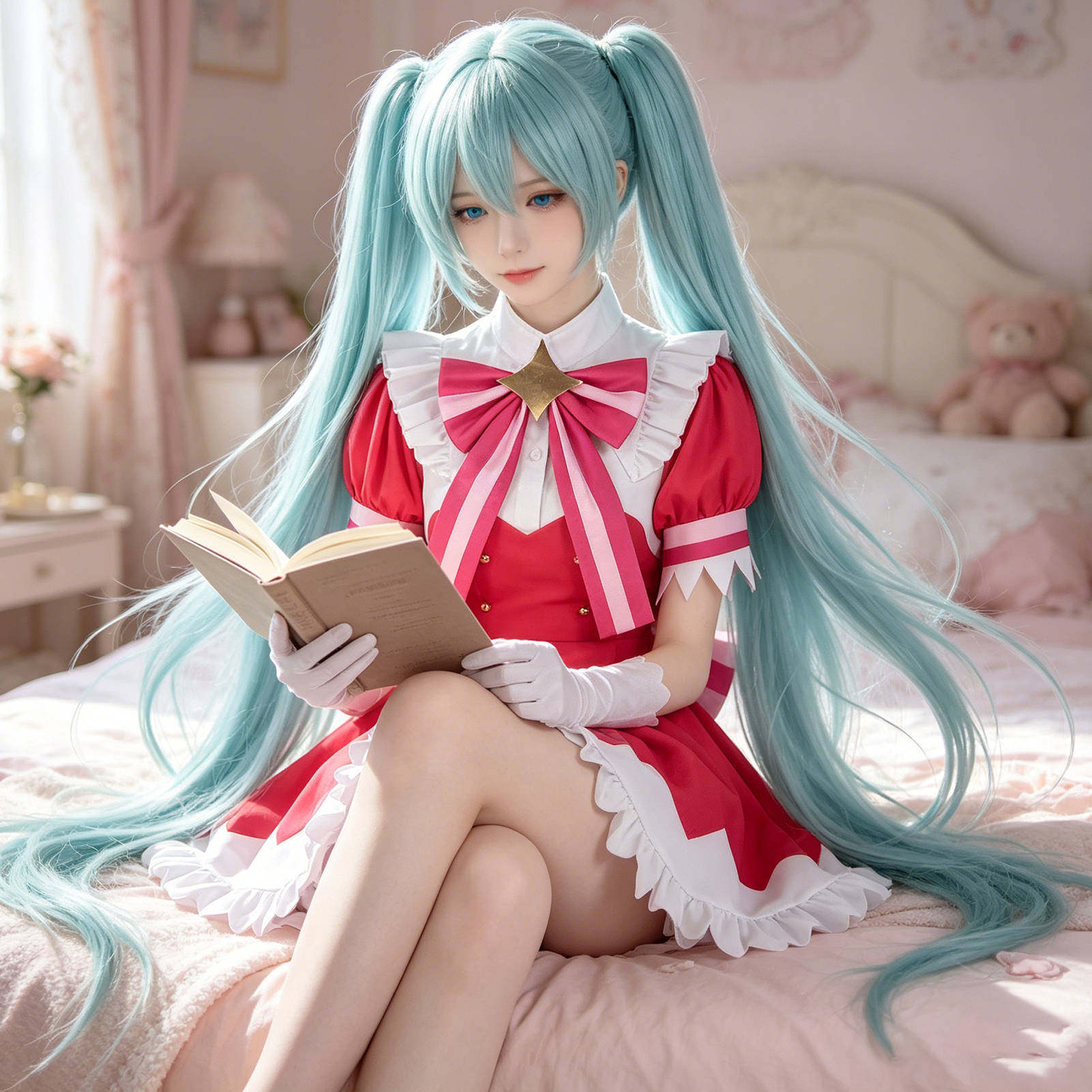 万圣节cos服女士粉红色连衣裙派对服装全套穿搭二次元cosplay服