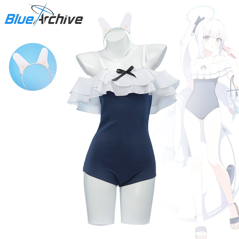蔚蓝碧蓝档案垃姬兔霞沢美游月雪宫子空井咲希cosplay泳装