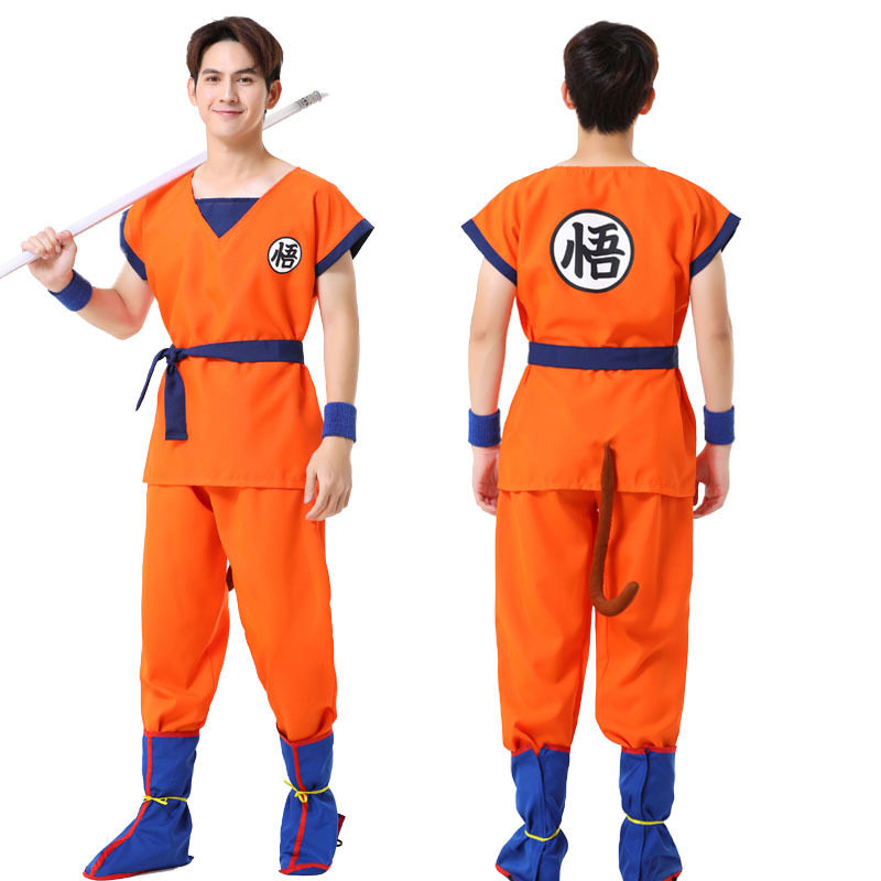 万圣节去七龙珠悟空龟仙人服装动画片比克角色扮演舞台表演服