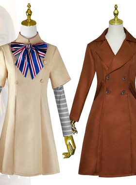 梅根cos服M3GAN美国恐怖电影同款成人儿童cosplay连衣裙外套