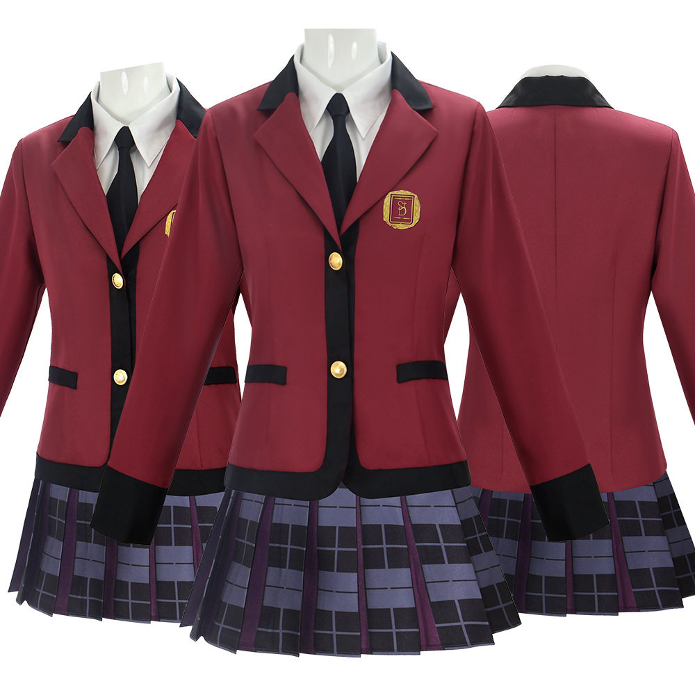 蛇喰梦子真人版cosplay服装电影狂赌之渊梦子校服套装舞台表演服