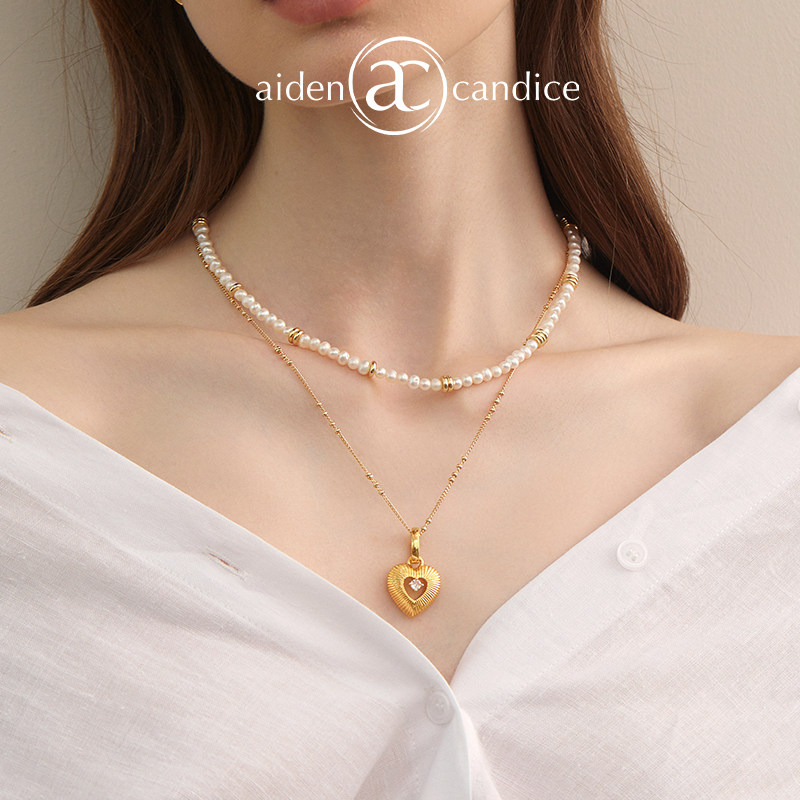 aidencandice心语爱心项链
