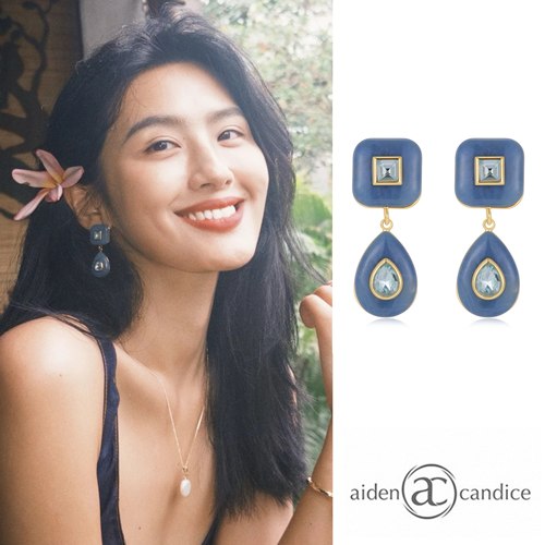 aidencandice梦幻紫色耳环