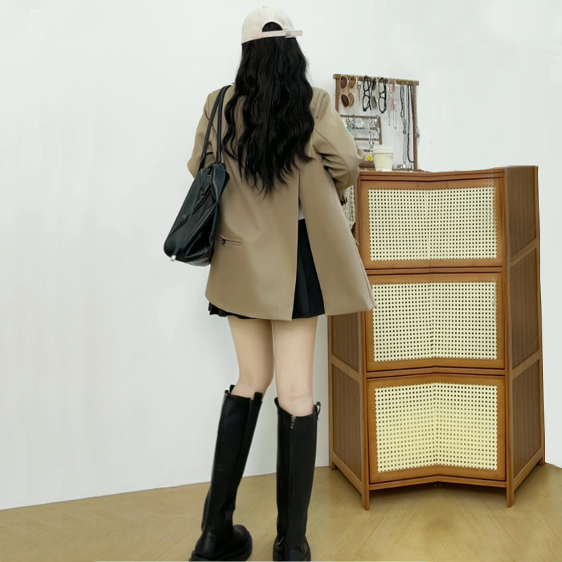 高级感西装外套女春秋2023新款韩版英伦风炸街小个子休闲西服上衣