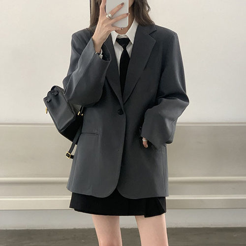 西服外套女常规英伦风长袖小西装