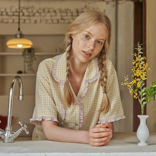 Продажа ~ Корейский подлинный ullala1071603 сладкий дом пижамский костюм