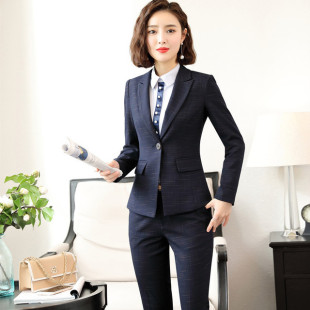 女面試正裝 黑色氣質商務西服辦公室ol酒店工作服862 套裝 職業西裝
