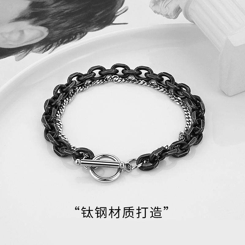 简百搭约手环男生饰品钢手钛链男潮inT45489 s众设计小感冷淡风男怎么样,好用不?
