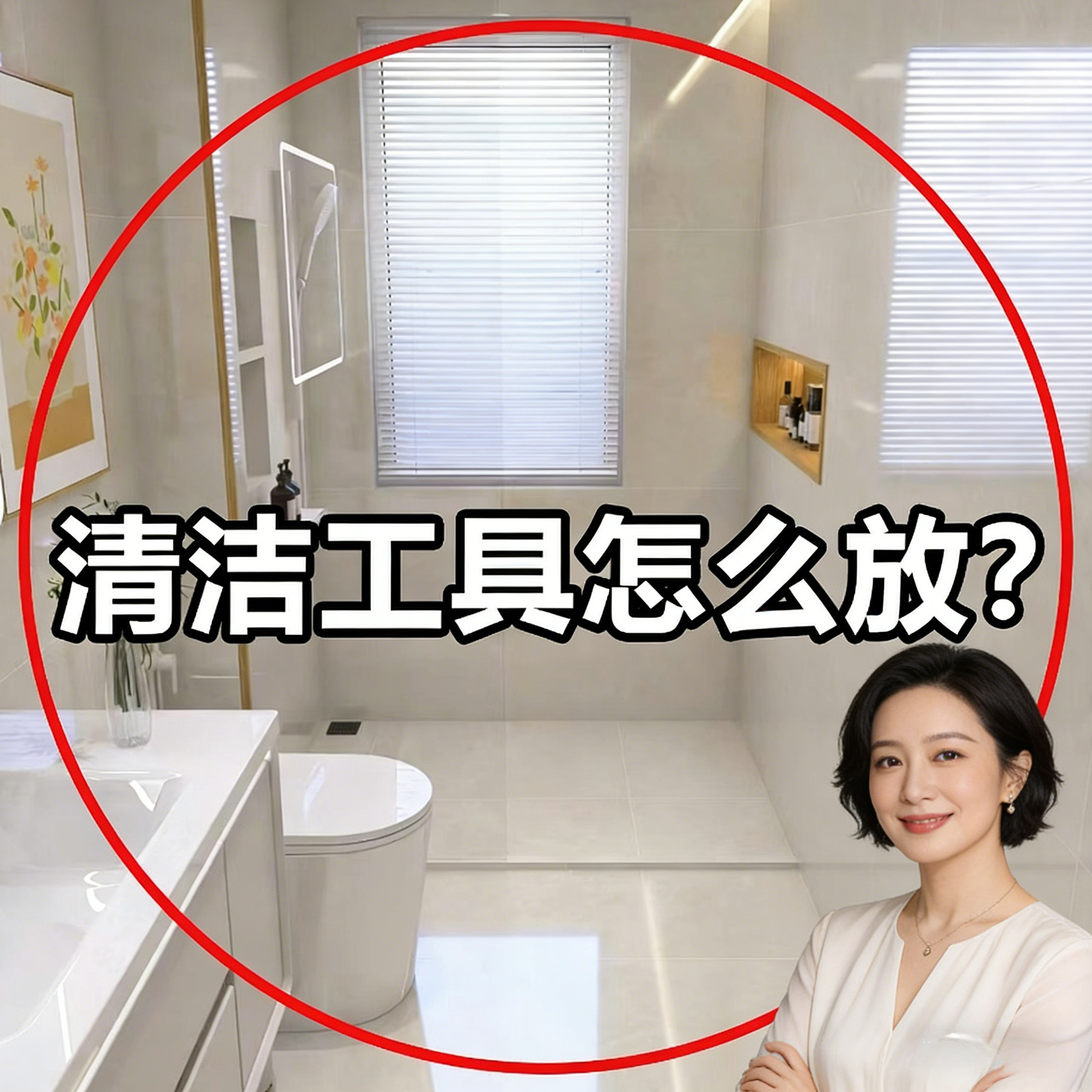 浴室吸盘拖把壁挂夹置物架