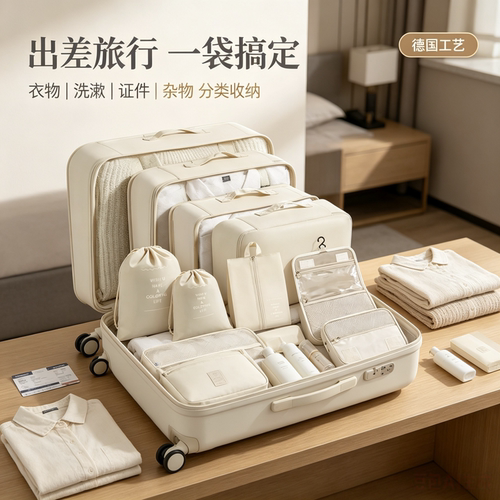 旅行收纳袋八件套出差旅行收纳包大容量收纳包防水旅行收纳袋